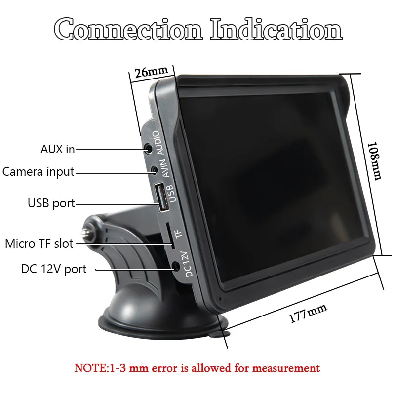 7Inch Car Radio Multimedia Video Player Wireless Carplay and Wireless Android Auto Portable Universal Touch Screen